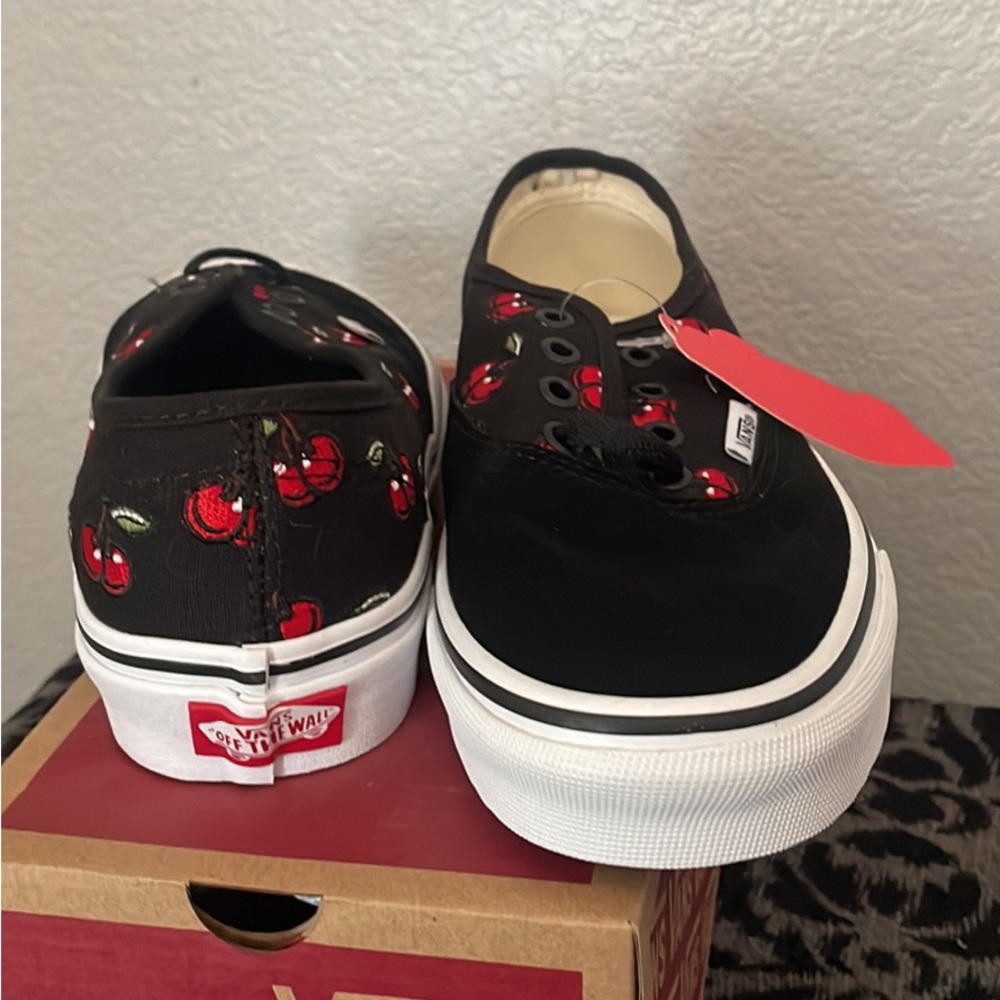 Cherry on top. NWT Lace up Vans